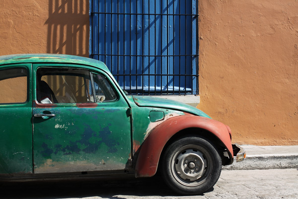 メキシコの渋い車 世界遺産イェーイ 世界一周旅行 写真日記